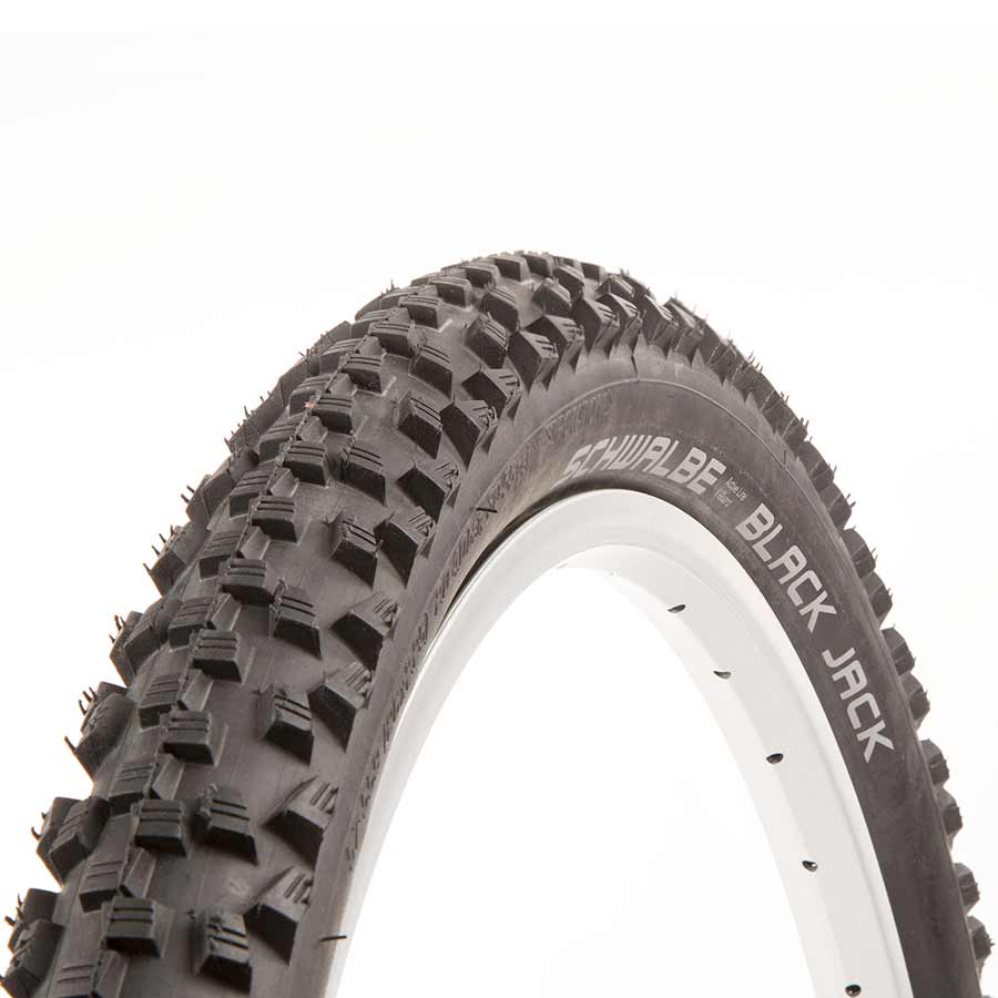 Schwalbe, Black Jack, Tire, 26''x2.25, Wire, Clincher, SBC, K-Guard, 50TPI, Black