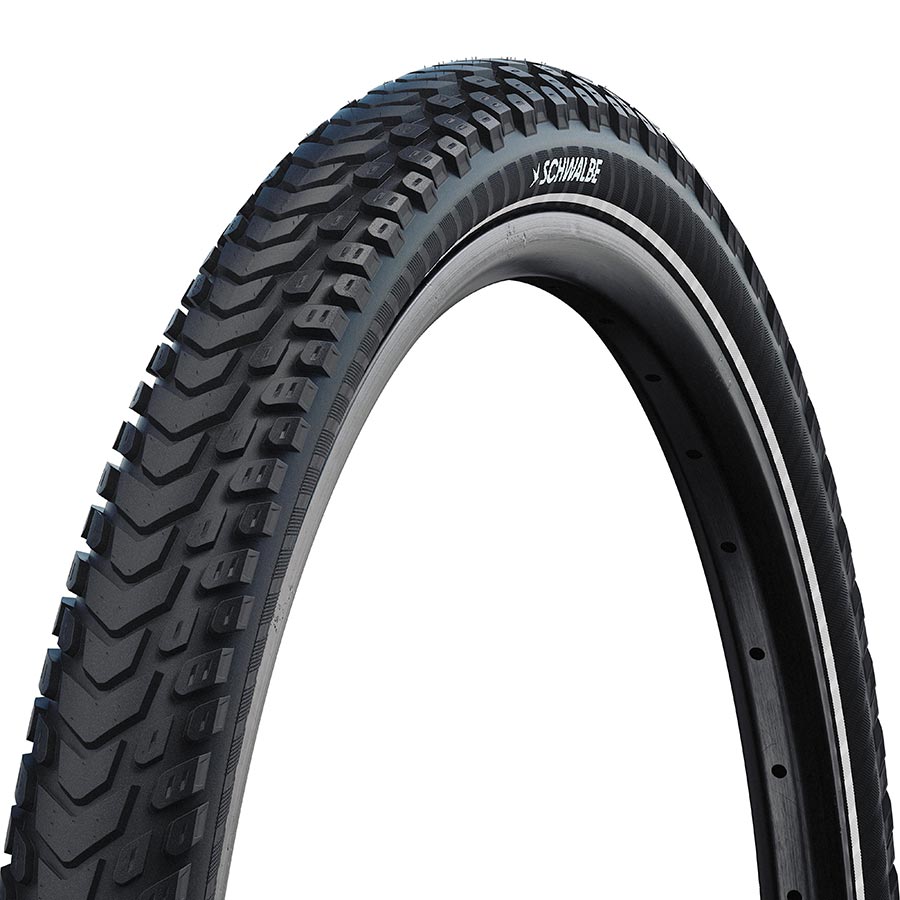 Schwalbe, Marathon Mondial, Hybrid Tire, 26''x2.00, Wire, Clincher, Endurance, RaceGuard, 67TPI, Black