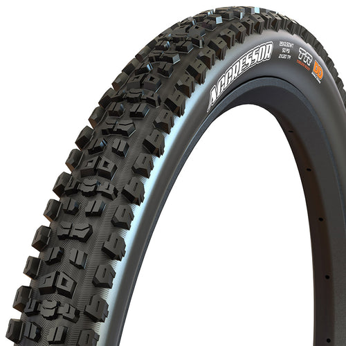 Maxxis, Aggressor, Mountain Tire, 27.5''x2.30, Folding, Tubeless Ready, Dual, EXO, 60TPI, Black