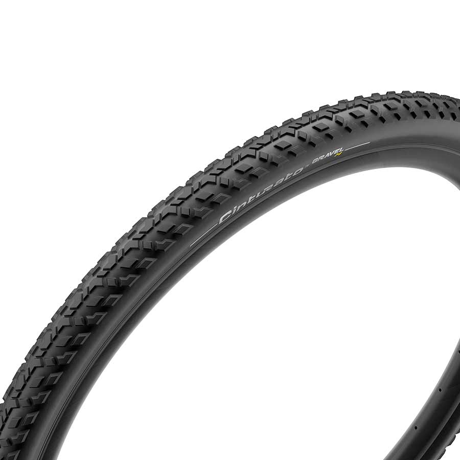 Pirelli, Cinturato Gravel M, Gravel Tire, 700x40C, Folding, Tubeless Ready, SpeedGrip, 127TPI, Black