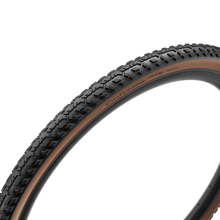 Pirelli, Cinturato Gravel M, Gravel Tire, 700x40C, Folding, Tubeless Ready, SpeedGrip, 127TPI, Tanwall