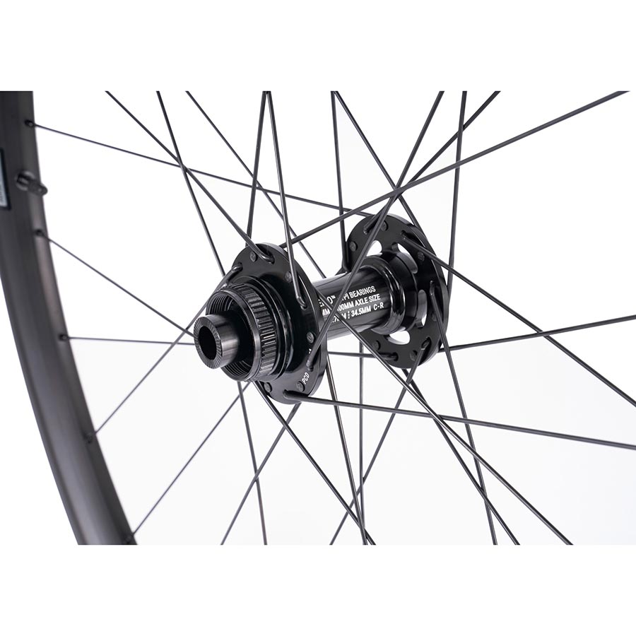 Seido, Sinus, Wheel, Pair, 650B / 584, Holes: 28, 12mm TA, F: 100mm, R: 142mm, Disc Center Lock, Pair