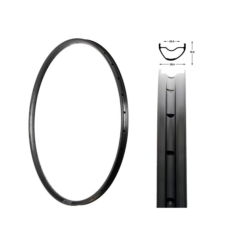 Stans No Tubes, Crest MK4, Rim, 27.5'', Holes: 32, Black
