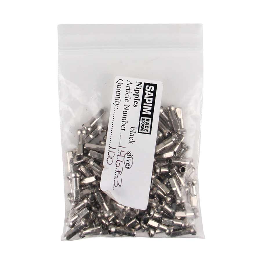 Sapim, Polyax Brass, Nipples, Black, 2mm, (14G), 12mm, Bag of 100