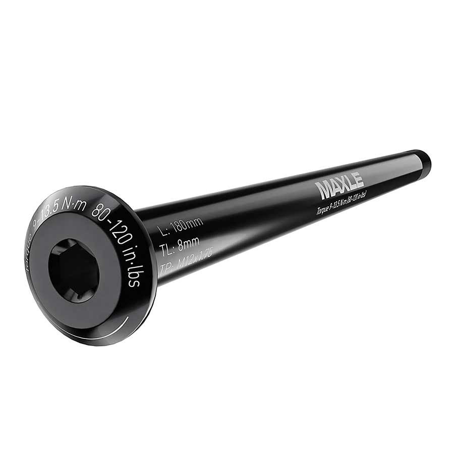 RockShox, MAXLE STEALTH, Thru Axle, Rear, 12x142mm TA, Length: 160mm, Thread Length: 20mm, Thread Pitch: M12x1.50, Road Frames