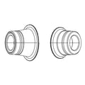 Zipp, 77/177 Conversion Caps, 77 Disc Front 100/12mm TA