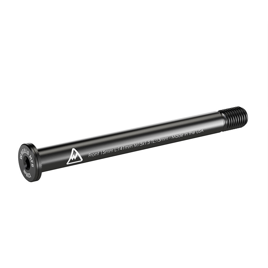 Wheels Manufacturing, Front 15mm Thru Axle, Thru Axle, Front, Length: 125mm, Thread Length: 15mm, Thread Pitch: M15x1.50