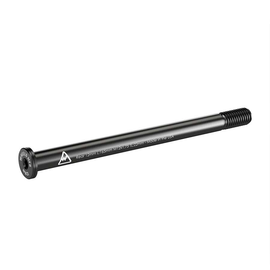 Wheels Manufacturing, Rear 12mm Thru Axle, Thru Axle, Rear, Length: 160mm, Thread Length: 25mm, Thread Pitch: M12x1.00