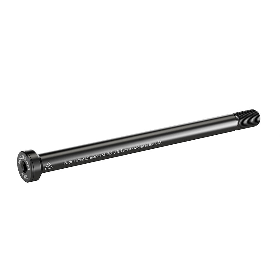 Wheels Manufacturing, Rear 12mm Thru Axle, Thru Axle, Rear, Length: 160mm, Thread Length: 25mm, Thread Pitch: M12x1.00