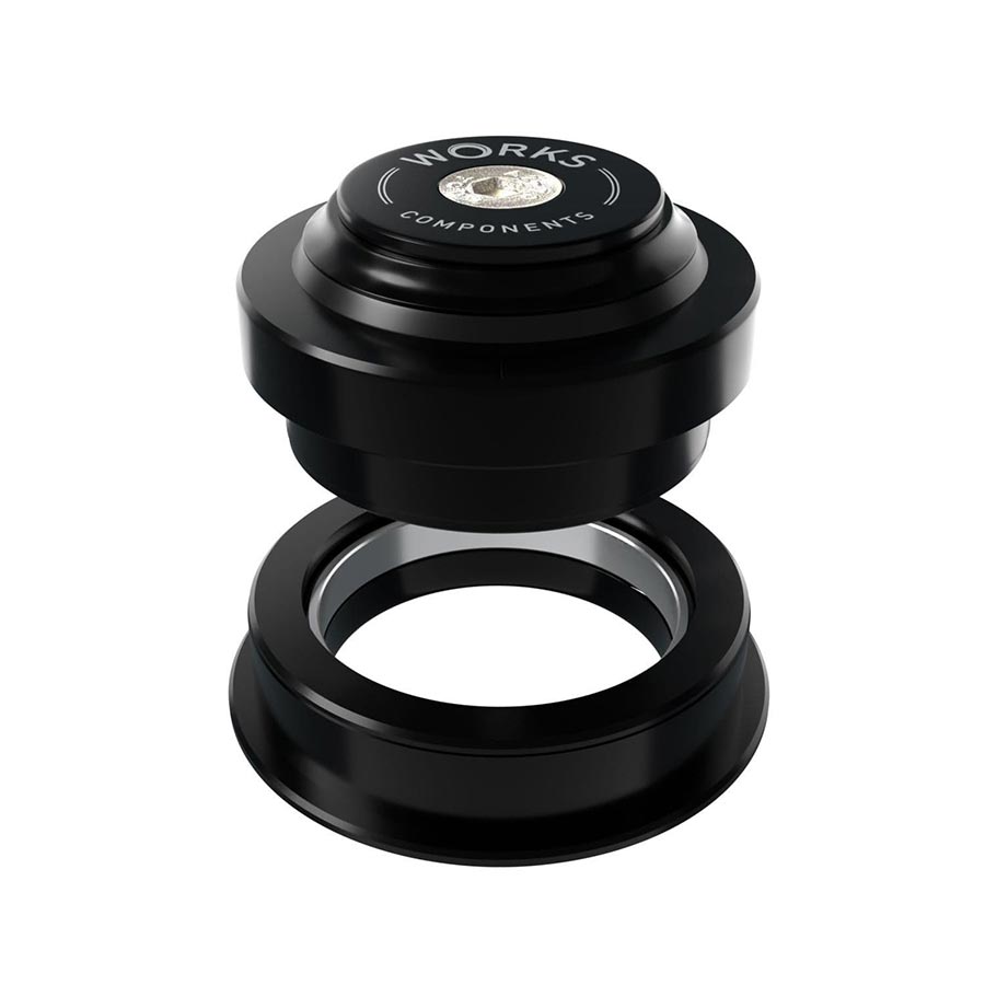 Works Components, 2.0deg EC44-ZS56 Angleset, Angle Headset, 2.0°, 110-119mm, EC44/28.6 | ZS56/40, ZS, External threadless, Complete, Black