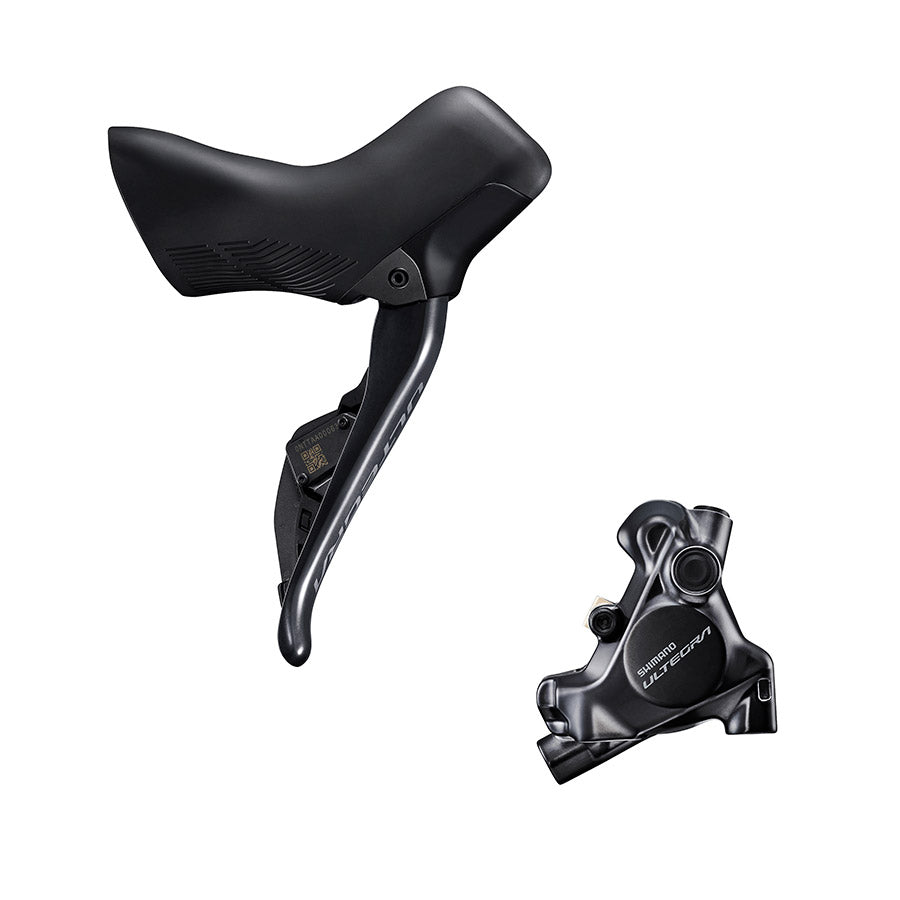 Shimano, Ultegra Di2 ST-R8170 / BR-R8170, Road Hydraulic Disc Brake, Rear, Flat mount, 140 or 160mm (not included), Black, IR8170DRRDSC170A