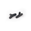 Eclat, Force Female, Linear Pull Pads, Non-cartridge, Rubber, Pair, Black