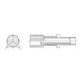 Jagwire, Mickey barrel adjusters (Campagnolo compatible), Steel, Silver, Pack of 2