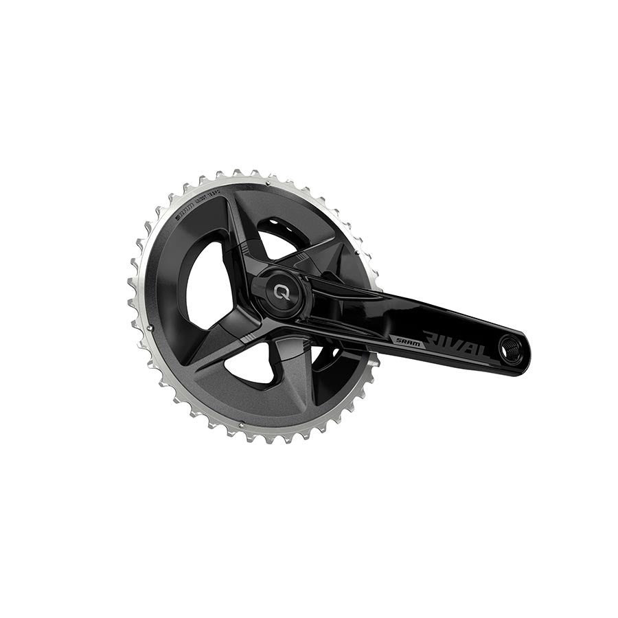 SRAM, Rival D1 Quarq Wide 2x, Power Meter Crankset, Speed: 12, Spindle: 28.99mm, BCD: 94mm, 43/30, DUB, 175mm, Black, Road Disc
