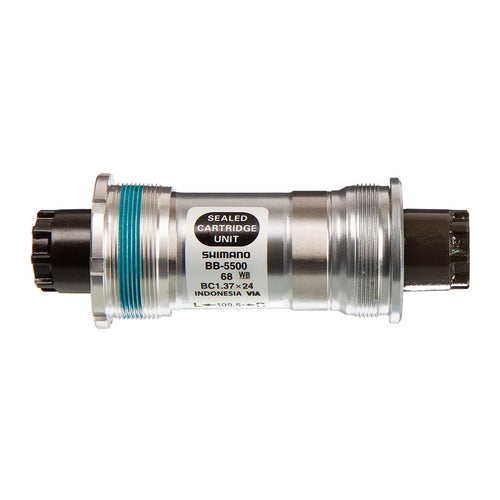 Shimano, EBB5500B09, BB-5500, Octalink, BB Shell: 68mm, Axle: 109.5mm, Steel, Silver