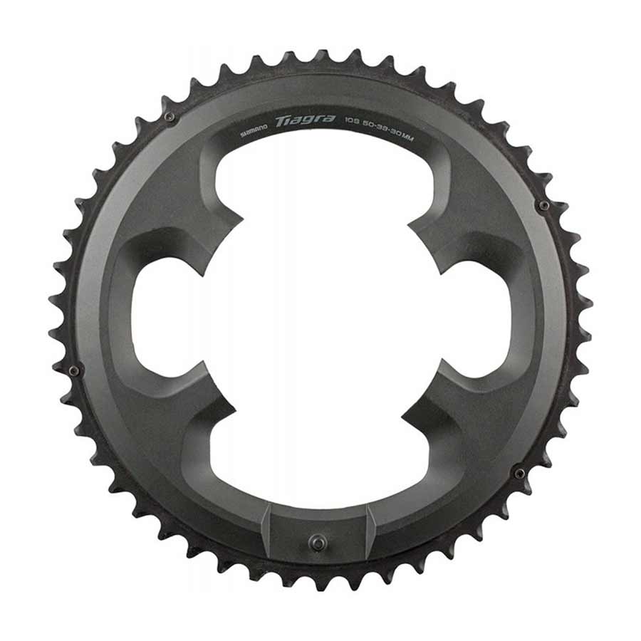 Shimano, Tiagra FC-4703, Chainring, Teeth: 39, Speed: 10, BCD: 110, Bolts: 4, Middle, Aluminum, Grey, Y1RD98050