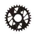 Wheels Manufacturing, Shimano DM T-Type Outboard, Chainring, Teeth: 28, Speed: 12, BCD: Direct Mount Shimano, Single, 7075 Aluminum, Black