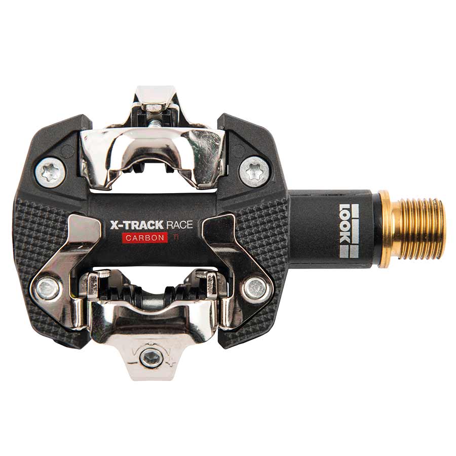 Look, X-Track Race Carbon Ti, MTB Clipless Pedals, Carbon body, Titanium axle, 9/16'', Black