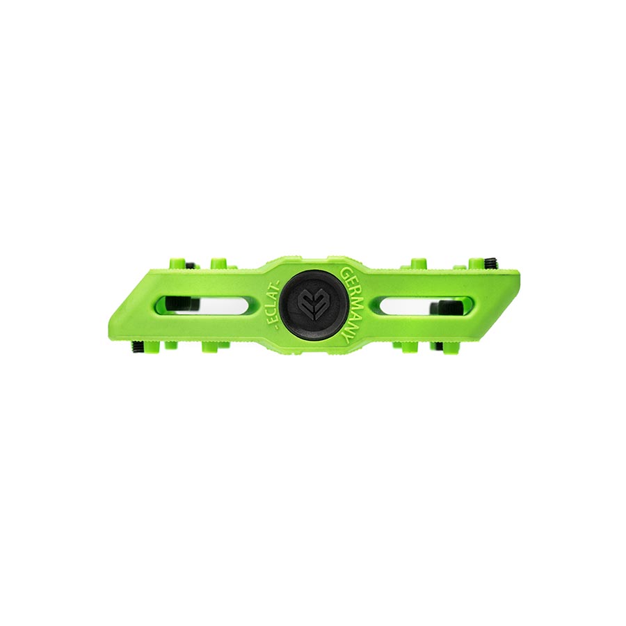 Eclat, Contra, Platform Pedals, Body: Nylon, Spindle: Cr-Mo, 9/16'', Army Green, Pair