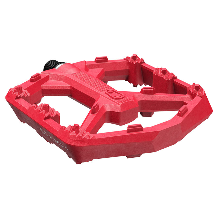 crankbrothers, STAMP 0, Platform Pedals, Body: Composite, Spindle: Cr-Mo/Steel, 9/16'', Black, Large, Pair