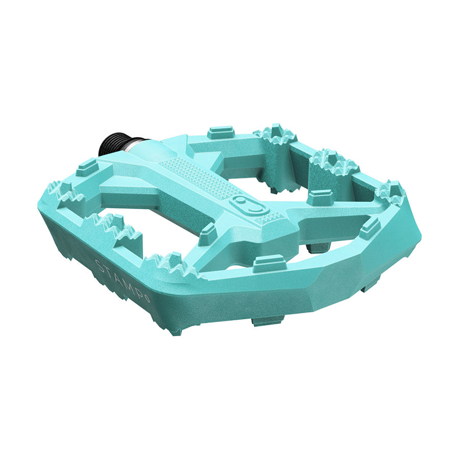 crankbrothers, STAMP 0, Platform Pedals, Body: Composite, Spindle: Cr-Mo/Steel, 9/16'', Black, Large, Pair