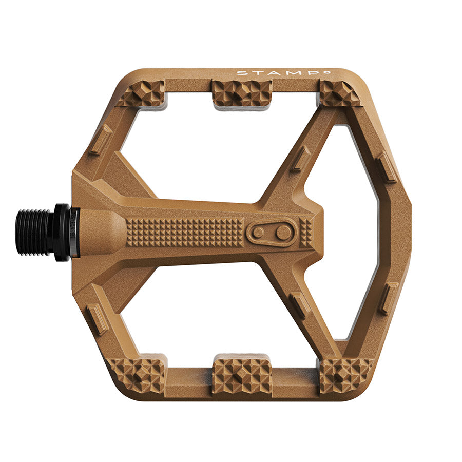 crankbrothers, STAMP 0, Platform Pedals, Body: Composite, Spindle: Cr-Mo/Steel, 9/16'', Black, Large, Pair