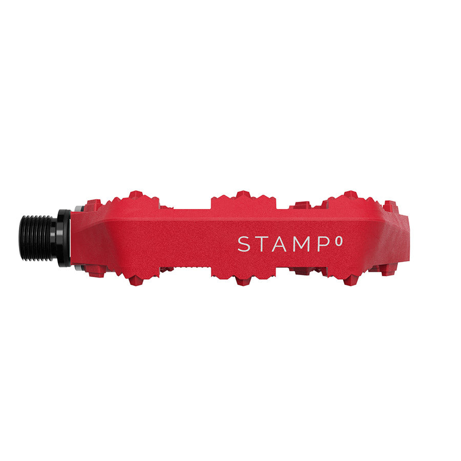 crankbrothers, STAMP 0, Platform Pedals, Body: Composite, Spindle: Cr-Mo/Steel, 9/16'', Black, Large, Pair