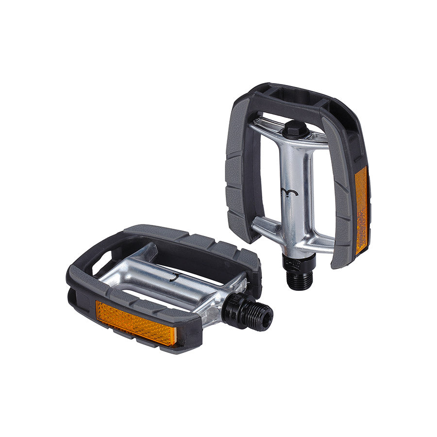 BBB Cycling, BPD-43 ComfortLight, Pedals, Body: Aluminum, Spindle: Cr-Mo, 9/16'', Grey, Pair