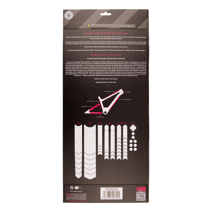 Muc-Off, Frame Protection E-MTB, Bolt, Kit