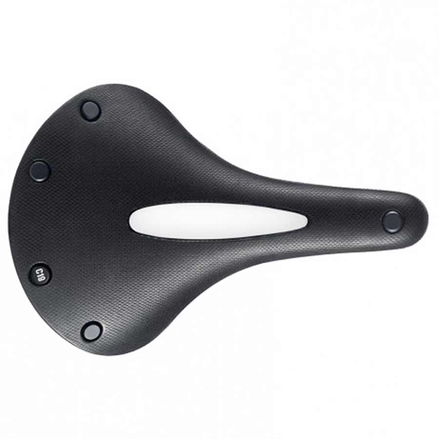 Brooks, C19 Carved All Weather, Saddle, 275 x 184mm, Unisex, Black