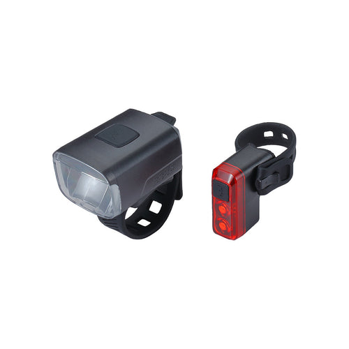 BBB Cycling, BLS-144 Stud33/Salute Combo, Light, Front and Rear, Black, Set