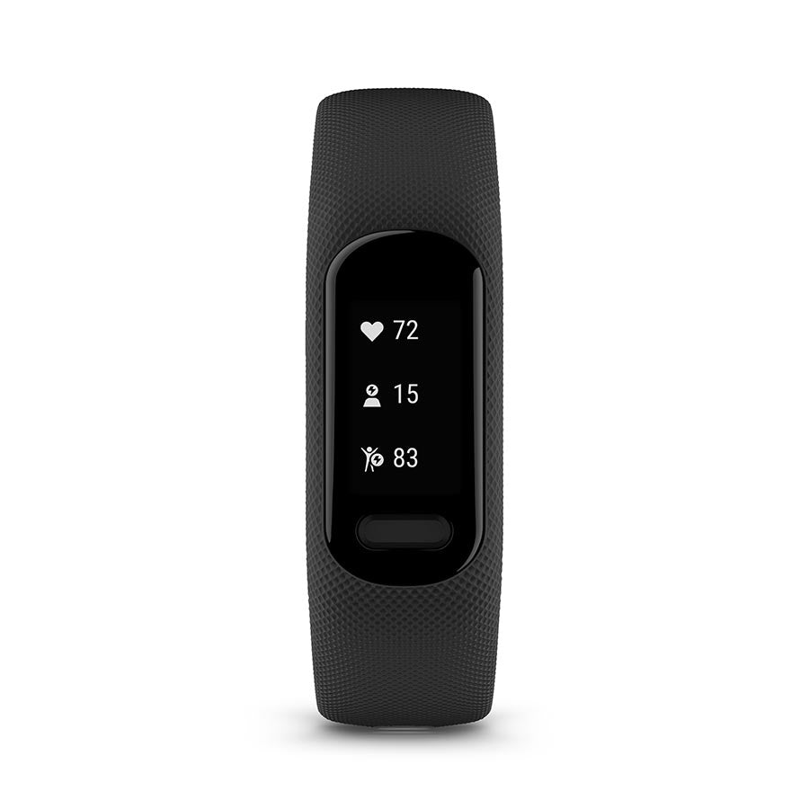 Garmin, vivosmart 5 S/M, Watch, Watch Color: Black, Wristband: Cool Mint - Silicone