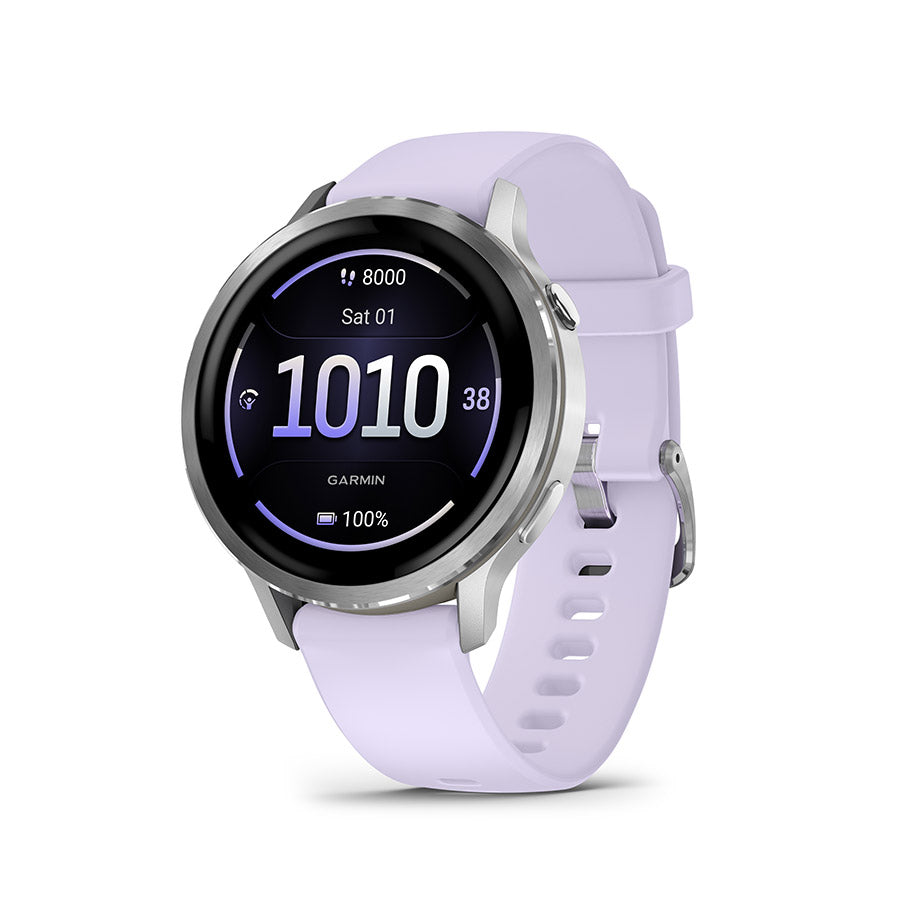 Garmin, Venu 4 41mm, Watch, Watch Color: Lunar Gold, Wristband: Bone - Silicone