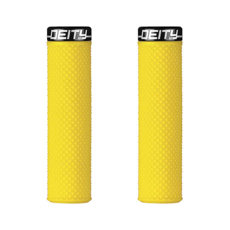 Deity, Supracush, Grips, 133mm, Yellow, Pair