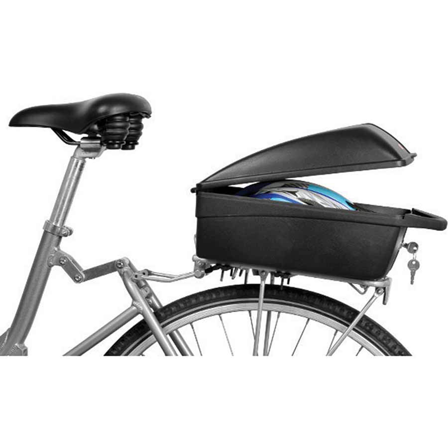 Polisport, Top Case, Basket, Rear, 538x393x439 mm, Black