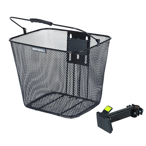 Basil, Bilbao KF/BasEasy, Basket, Front, Black