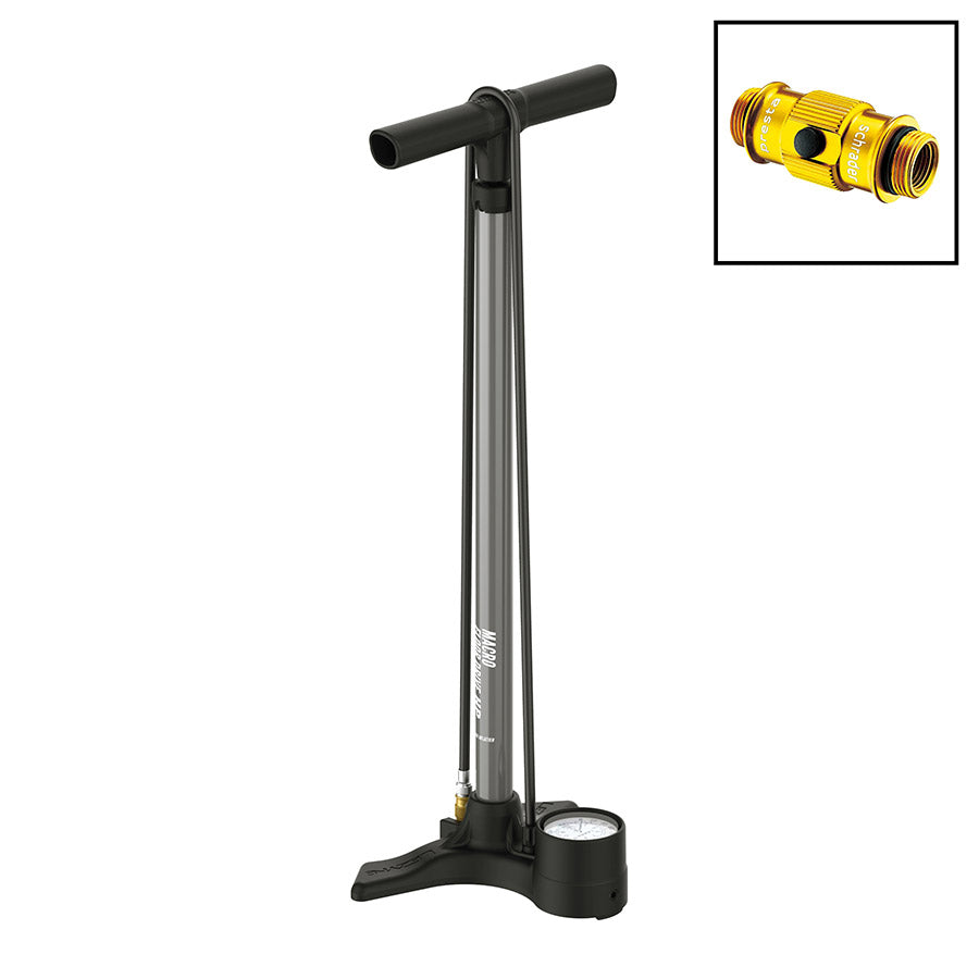 Lezyne, Macro Floor Drive, Floor Pump, ABS flip chuck, 220psi, Black
