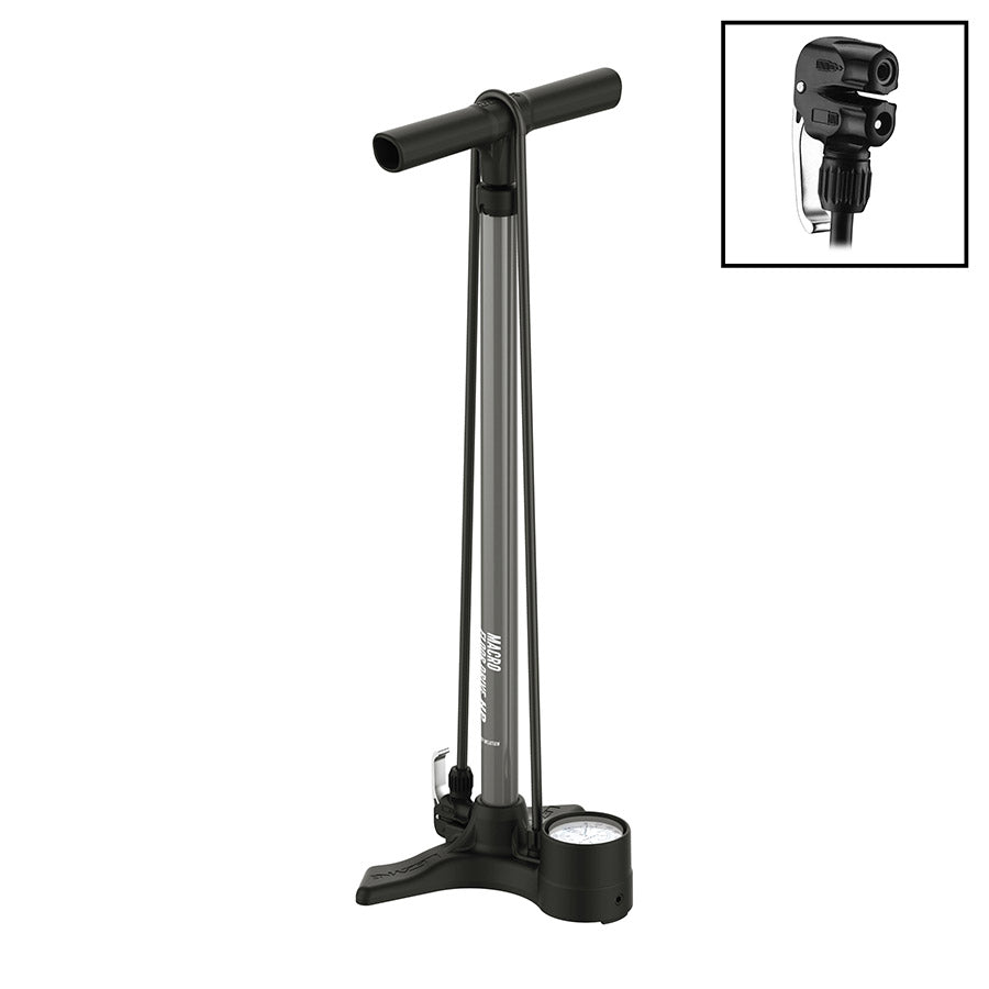 Lezyne, Macro Floor Drive, Floor Pump, ABS flip chuck, 220psi, Black