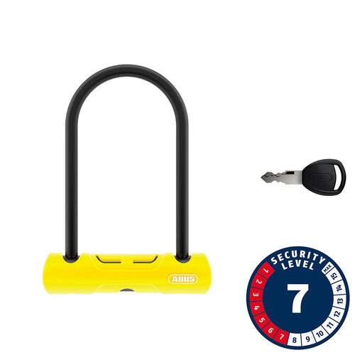 Abus, 402, U-Lock, Key, 10mm, 170x230mm, 6.7''x9'', SH34, Yellow