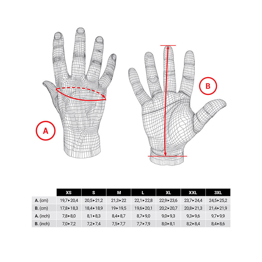 Five Gloves, XR-Trail Protech Evo, Full Finger Gloves, Black, 3XL, Pair