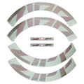808 Silver Foil Decal Kit