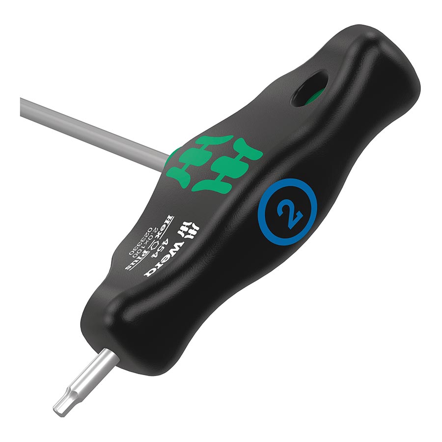 Wera, 454 T-handle Hex-Plus, Hex Wrench, Hex 2.0 x100mm, Metric
