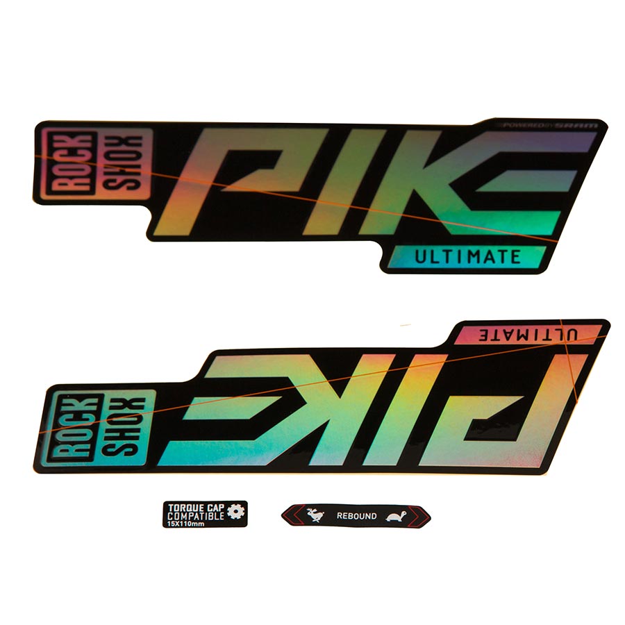 RockShox, Pike Ultimate Decal Kit, Matte Copper for Gloss Black Lowers