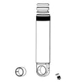 RockShox, SIDluxe Damper Body, Standard Eyelet 42.5mm, 11.4118.081.006