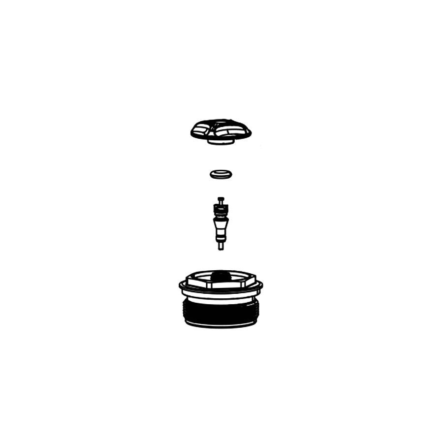 RockShox, Top Cap for XC32/ReconS BLK, 11.4018.012.000